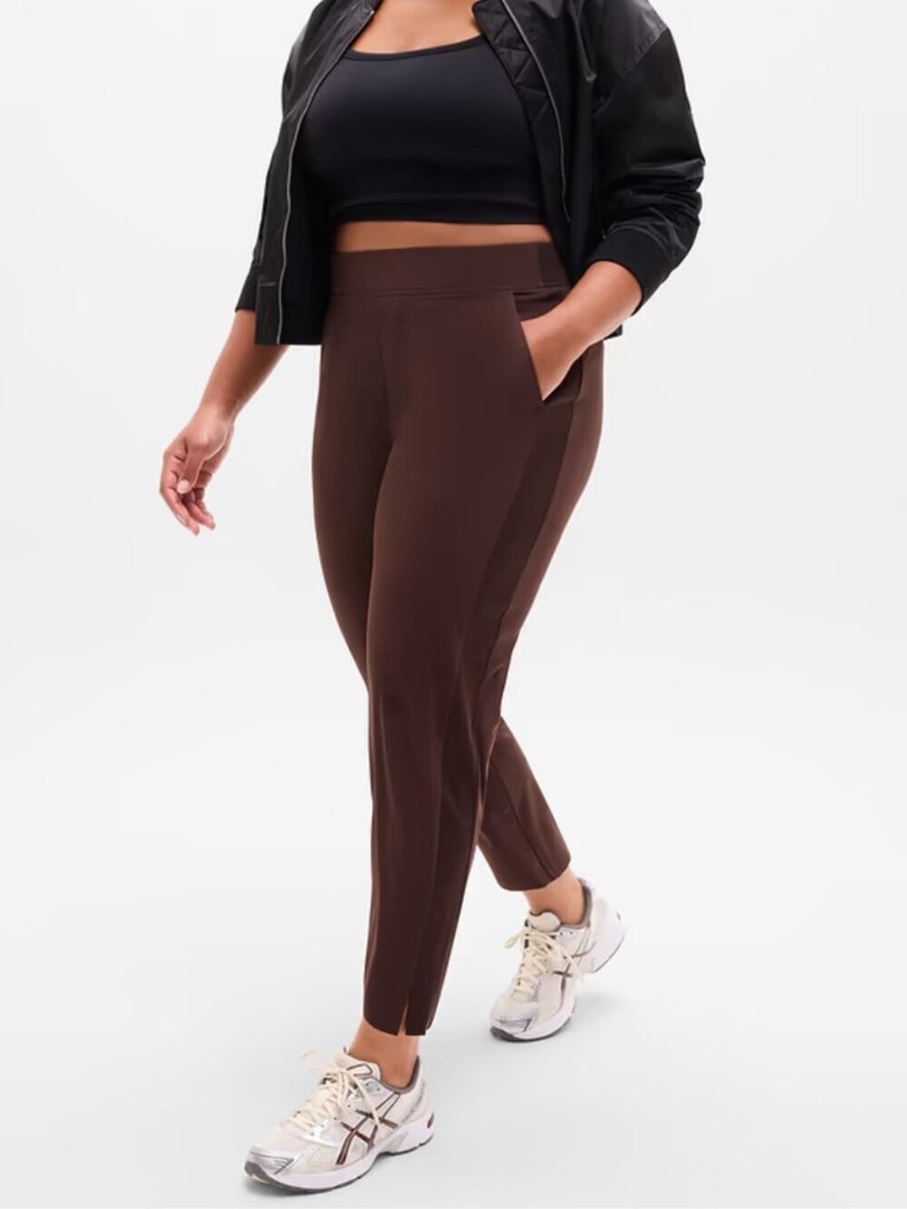Athleta Brown Brooklyn Mid Rise Ankle Pants Size 8 54948